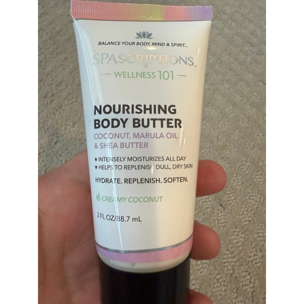 Spascriptions‎ Wellness 101 Nourishing Body Butter Creamy Coconut 3 fl oz